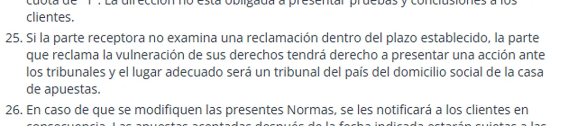 Cláusula de reclamaciones de los términos de 22Bet: la parte que reclama podrá presentar una acción ante los tribunales y el lugar adecuado será un tribunal del país del domicilio social de la casa de apuestas