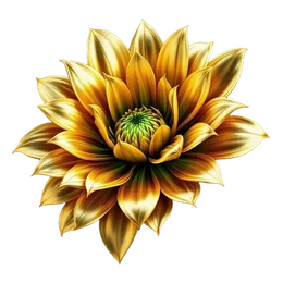 Flor de cempasúchil dorada